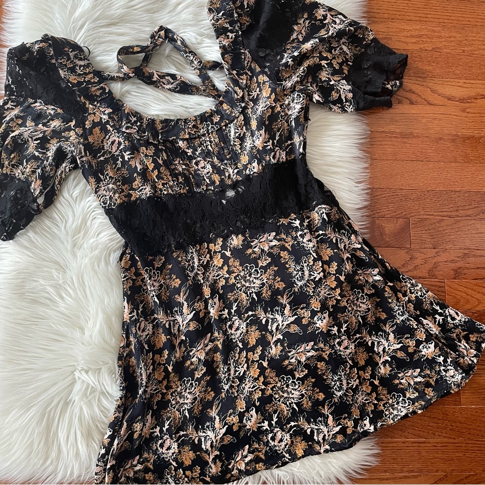 Free People Lucie Mini in Black Combo Size 10